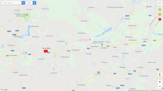 Билборд B в Київських трасах, 3х6  М-06 Житомир-Киев 44 км 980 м схема