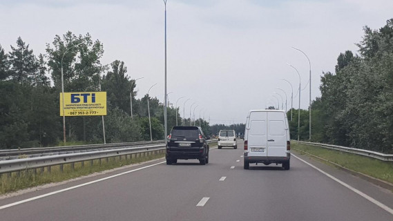 Billboard B in Kyiv, 3х6  st.Bogatyrskaa,v napavlenii Kieva,za 100 m.pered povorotom Vysgorod,GES,Hotanovka Photo 1