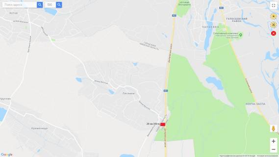 Билборд A в Лесниках (Киевской обл), 3х6  Н -01 Новообуховская трасса 20 км.500 м. схема