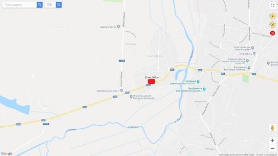 Билборд B в Київських трасах, 3х6  Р-04 Фастов-Бышев-Киев 13 км 100 м схема