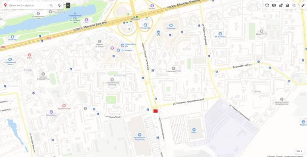 Білборд, Бігборд (Борд)  A у Києві Григоренко 40, заїзд в ТЦ Епіцентр, ТЦ Метро, ​​на роздільник (А1) схема