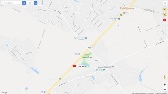 Билборд A в Киеве М-05 Одесса-Киев 4х8 м. ГМ Новая Линия    15 км.800 м.(А) схема
