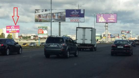 Билборд B в Киеве, 3х6  Большая окружная  900 м.от Жилянского моста фото 1
