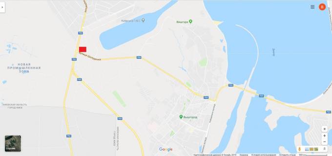 Billboard A in Vishgorod, 3х6  g.Vysgorod,st.Soludenko,za 100 m. pered svetoforom,nalevo Kiev,napravo Ivankov (A) scheme