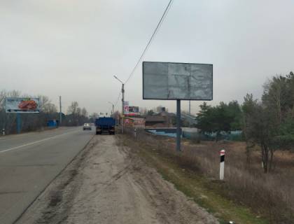 Билборд A в Вышгороде, 6x3  Траса Київ-Десна, праворуч, 1 км перед постом ДАІ, напрямок у Київ, Вишгород фото 1