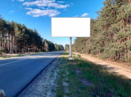 Билборд A в Вышгороде, 6x3  с.Вища Дубечня, автодорога Р69, 200м від перехрестя на дорогу с. Лебедівка, напрямок з Києва, праворуч фото 1
