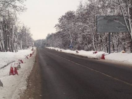 Білборд A у Вишгороді, 6x3  с. Лютіж в'їзд з боку Києва траса Київ-Іванків -Овруч, АЗС, зупинка заг транспорту, напрямок Вишгород, Київ Фото 1