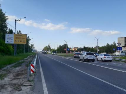 Билборд B в Вышгороде, 3x6  Траса Київ-Іванків-Овруч, праворуч, розвилка з вул.Богатирською напрямок Вишгород, с.Нові Петрівці фото 1