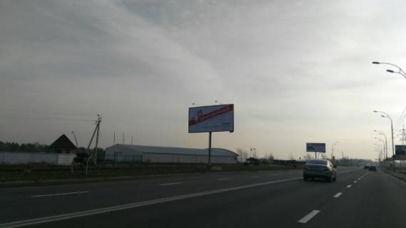 Билборд B в Вышгороде, 3x6  Набережна, на стороні залізничної дороги, 250 м від зупинки Чайка з Києва фото 1
