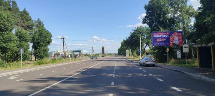 Білборд, Бігборд (Борд)  A у Лютіжі, 3x6  с.Лютеж в'їзд з боку Димера, траса Київ-Іванків-Овруч, АЗС, зупинка загального транспорту напрямок Київ Фото 1