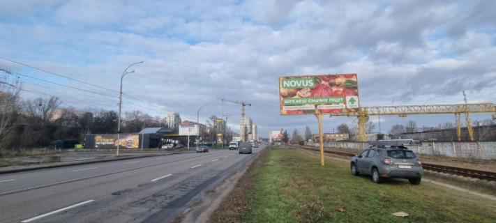 Билборд A в Вышгороде вул.Набережна, 50м до АЗС БРСМ напрямок з Києва , праворуч фото 1