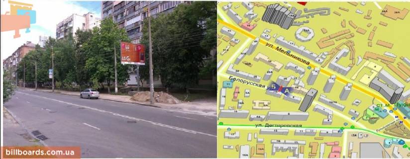 Билборд  в Киеве вул.Білоруська, 26 фото 1