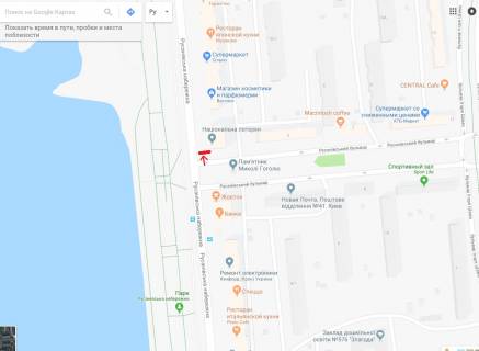Билборд A в Киеве Русанівська набережна, 10/1 схема