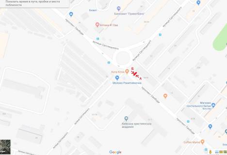 Билборд A в Киеве  пр. Свободи, 18-29 схема
