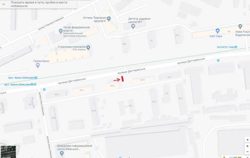 Билборд A в Киеве вул. Дегтярівська біля буд. 43/3 схема