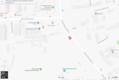 Билборд A в Киеве вул.Вишгородска, 19 схема