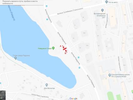Билборд A в Киеве  просп. Бажана Миколи ,5е, напроти  схема