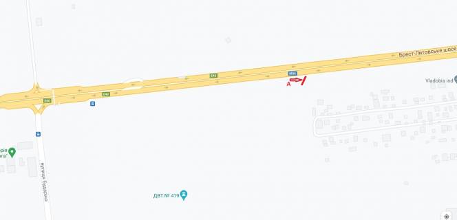Билборд A в Киеве, 3х6  Брест-Литовське шос. Укрчастотнагляд   схема