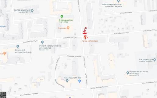 Билборд B в Киеве вул.Семашка, 14 ст.м. "Академмістечко" схема