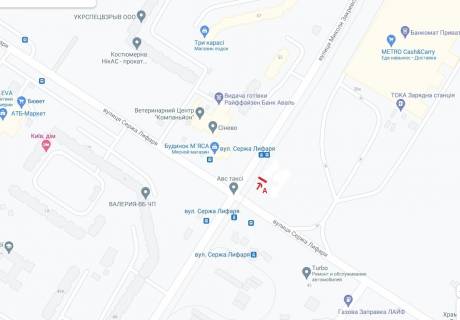 Призма A в Киеве вул.Закревського/вул. Сабурова  ПРИЗМА - 380672 схема