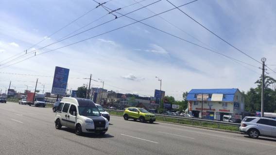 Білборд, Бігборд (Борд)  A у Києві Кільцева дорога, вул. Янтарна РЕСОРАН Сажа , ТРЦ Діамант до Електронмаш, Ашан  РАЗМЕР 8х4   Фото 1