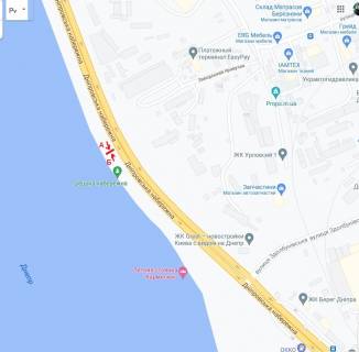 Скроллер A в Киеве Дніпровська набережна НЕЗАБАРОМ ВСТАНОВЛЕННЯ  - 331314 схема