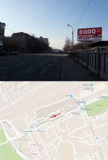 Билборд A в Киеве, 3х6  ул. Привокзальная, напротив дома №12 (ближе к Харьковскому шоссе) фото 1