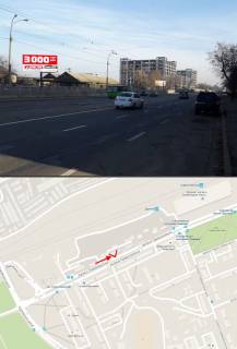 Билборд B в Киеве, 3х6  ул. Привокзальная, напротив дома №12 (ближе к Харьковскому шоссе) фото 1