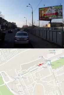 Білборд, Бігборд (Борд)  A у Києві, 3х6  вул. Привокзальна, навпроти будинку №12 (ближче до Дарницького залізничного вокзалу) Фото 1
