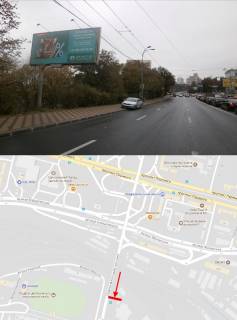 Билборд B в Киеве, 3х6  Воздухофлотский пр-т напротив стадиона ЦСКА в направлении Соломенской пл. фото 1