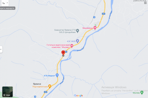 Билборд B в Яремче, 3х6  Траса Н-09 м.Яремче (кінець Делятина) ст.Б схема