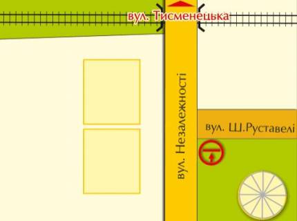 Білборд, Бігборд (Борд)   у Івано-Франківську, 3х6  Незалежності схема