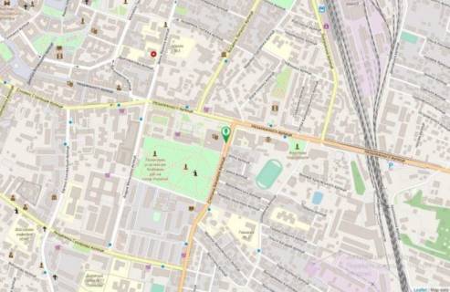 Сiтiлайт A у Івано-Франківську, 1.8х1.2  вул. Бандери-Незалежності драмтеатр №2 ст. А схема