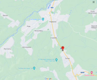 Билборд  в Ивано-Франковске, 3х6  Н09, Івано-Франківська область схема
