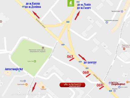 Билборд  в Ивано-Франковске, 3х6  Галицька схема