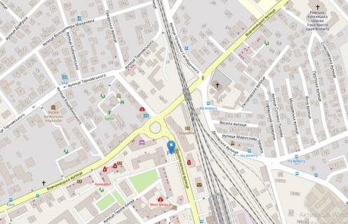 Билборд  в Ивано-Франковске, 3х6  Вовчинецька (Гагаріна), Привокзальна схема