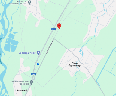 Билборд B в Фитьківы, 3х6  Залізнична схема