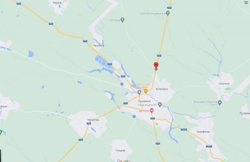 Билборд B в Городенке, 3х6  Станіславська Р20 Городенка (виїзд з Тернополя) ст.Б схема
