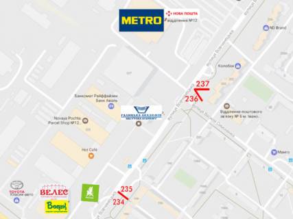 Билборд  в Ивано-Франковске, 3х6  Вовчинецька (Гагаріна) схема