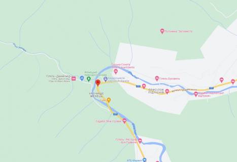 Билборд A в Трасах Івано-Франківська, 3х6  Н09, Татарів, Івано-Франківська область борд по трасі Микуличин - Татарів, ст. А схема