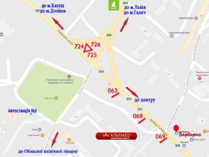 Билборд  в Ивано-Франковске, 3х6  Галицька схема