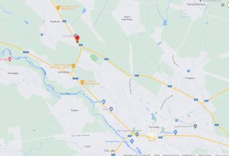 Билборд B в Раківчику, 3х6  вул. Прикарпатська, Раківчик (траса Ів.Фр-Коломия, поворот на обізну) ст.Б схема