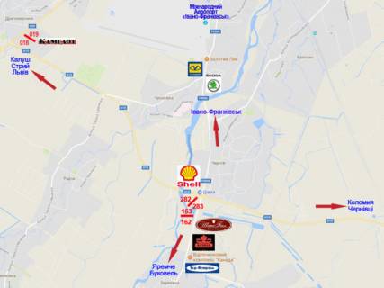 Билборд  в Ивано-Франковске, 3х6  Надвірнянська схема