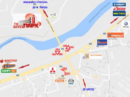 Билборд  в Ивано-Франковске, 3х6  Галицька схема