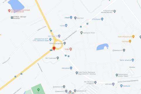 Білборд, Бігборд (Борд)  B у Івано-Франківську, 3х6  Мазепи, Довженка схема