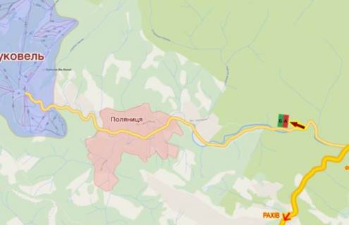 Билборд  в Ивано-Франковске, 3х6  траса ( автошлях Н-09 ) схема