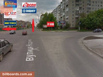 Билборд A в Ивано-Франковске, 3х6  Вовчинецька (Гагаріна), Івасюка, Надрічна фото 1
