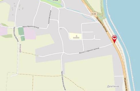 Билборд  в Ивано-Франковске, 3х6  вул.Міцкевича, Н09 схема
