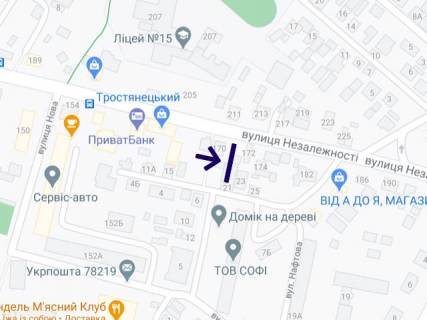 Билборд A в Ивано-Франковске, 3х6  Незалежності 176 ст А схема