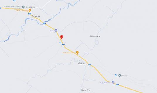 Билборд A в Боднаріві, 3х6  траса Н 10 Івано-Франківській - Калуш схема